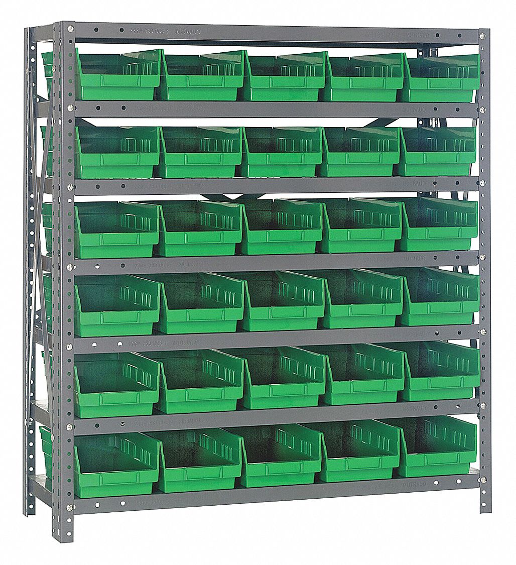 Quantum Storage Systems 1239-102GN Bin Shlvng, 12Inx39Inx36In, Green