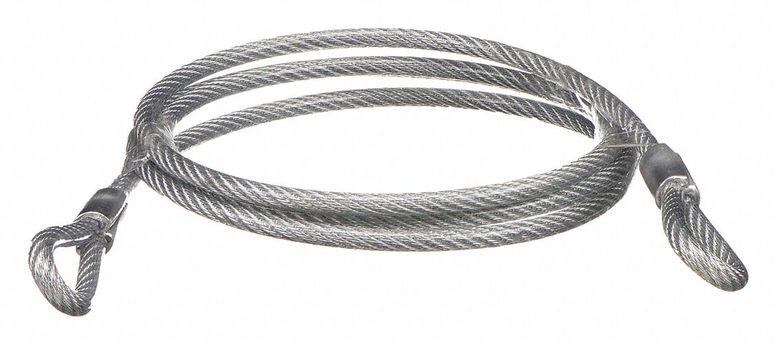 MASTER LOCK, Coiled Cable, 6 ft Lg, Security Cables - 8ZCC3|67D - Grainger
