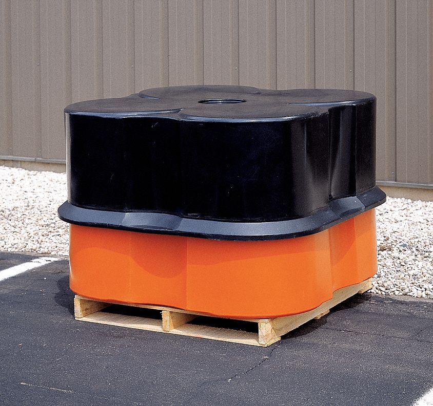 8ZCR5 - Four Drum Spill Container Black