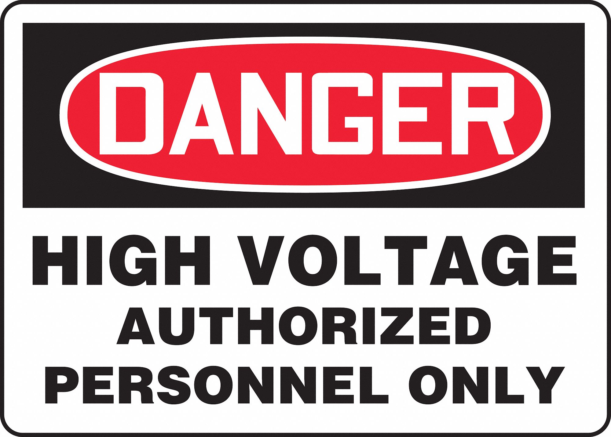 Danger Sign,10 x 14In,R and BK/WHT,AL,HV