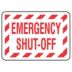 Emergency Shut-Off Signs