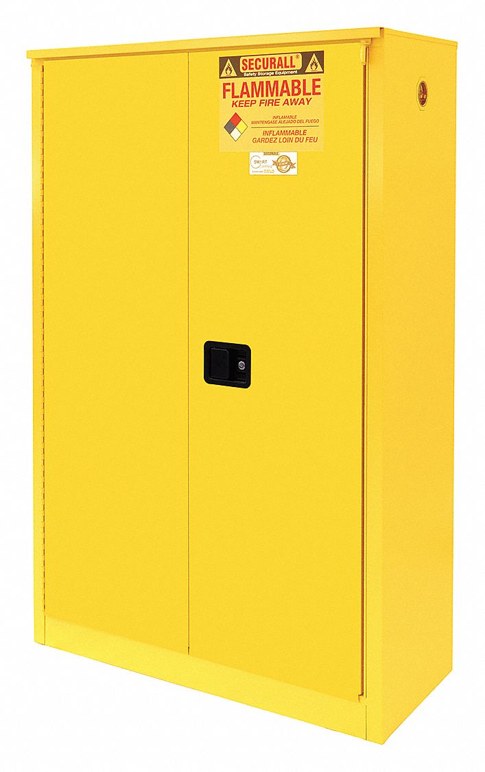 SECURALL Flammable Liquid Safety Cabinet - 8ZEA5|A245 YELLOW - Grainger