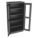 STORAGE CABINET, 36 X 18 X 72 IN, FRAME, 4 ADJUSTABLE SHELVES, SWING HANDLE/KEYED, BLACK