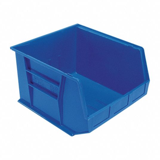 Plastic Stackable Bins - 11 x 5 1/2 x 5, Blue