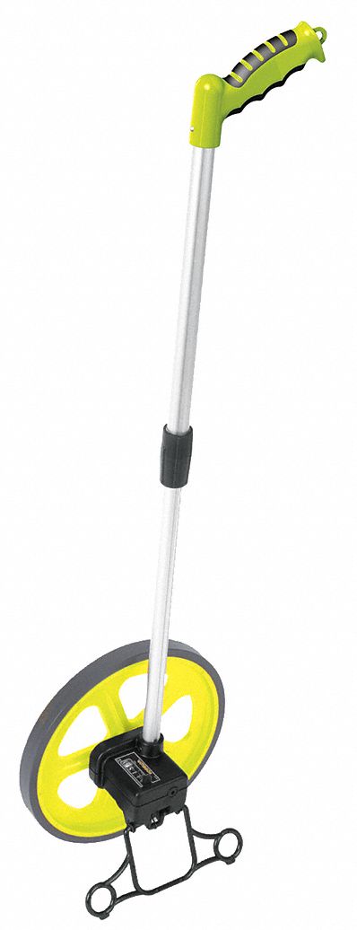 Measuring Wheel: Single Wheel, 31 in Wheel Circumference, 10 in Wheel Dia., ABS, Polyvinyl, ft/in