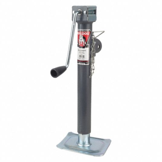 BULLDOG Trailer Jack Tubular Swivel, 7,000 lb Load Capacity, 15 in Lift