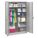 STORAGE CABINET, 48 IN X 18 IN X 78 IN, 5 SHELVES, SWING HANDLE/KEYED, 20 GA PANEL, ADJUSTABLE