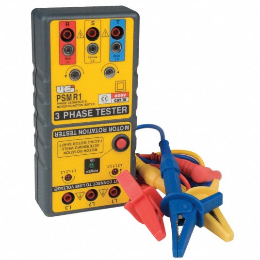 UEI TEST INSTRUMENTS Phase Sequence Motor Rotation Tester, 100 to 600V