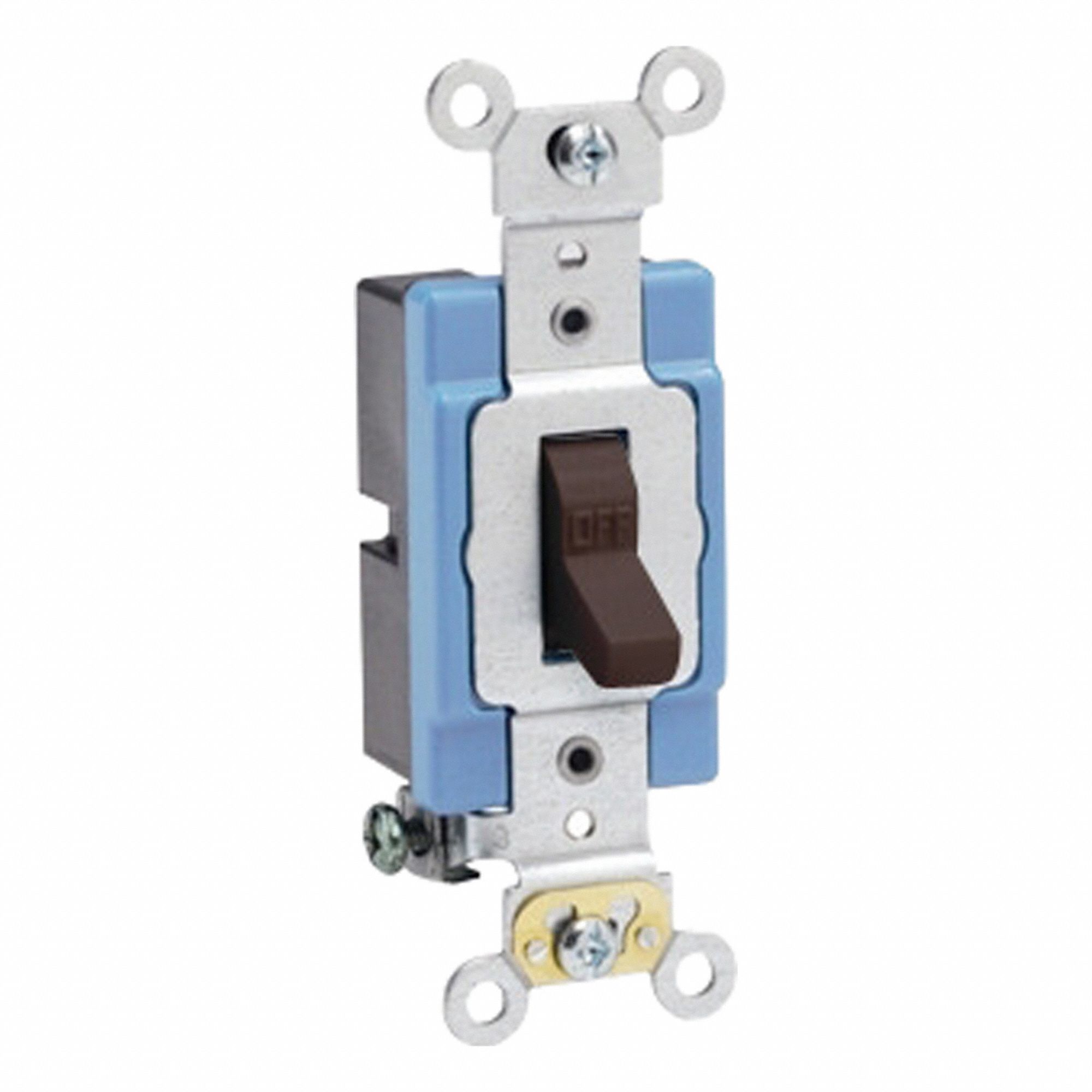 Wall Switch 1/2 hp Toggle 15 A Brown