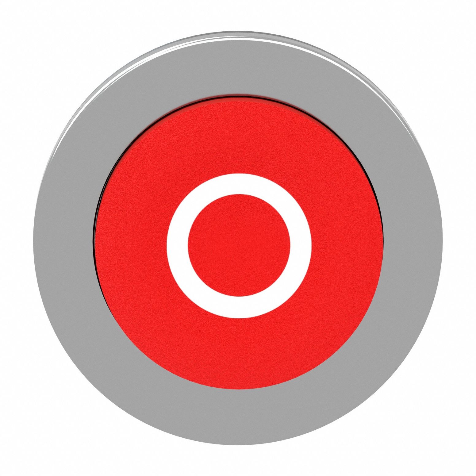 Extended Push Button: Red, 30 mm Mounting Size, Metallic, Momentary