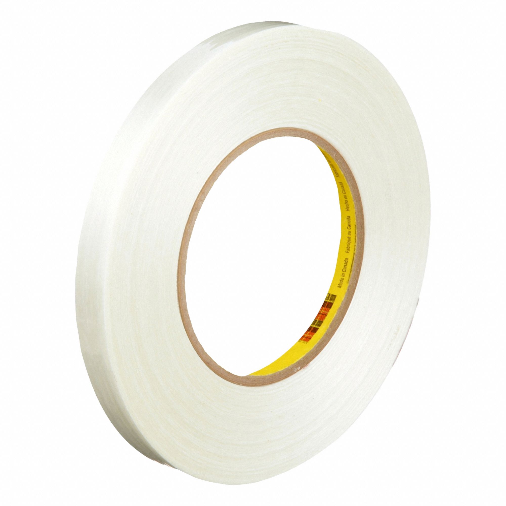 Strapping Tape: 8 mil Tape Thick, 1/2 in x 180 ft, Clear, 72 PK