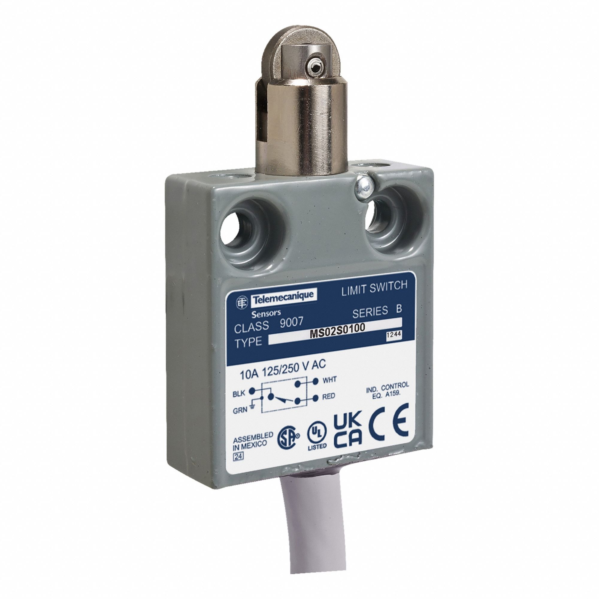 Limit Switch: Cross Roller Plunger, Metallic, 9007MS