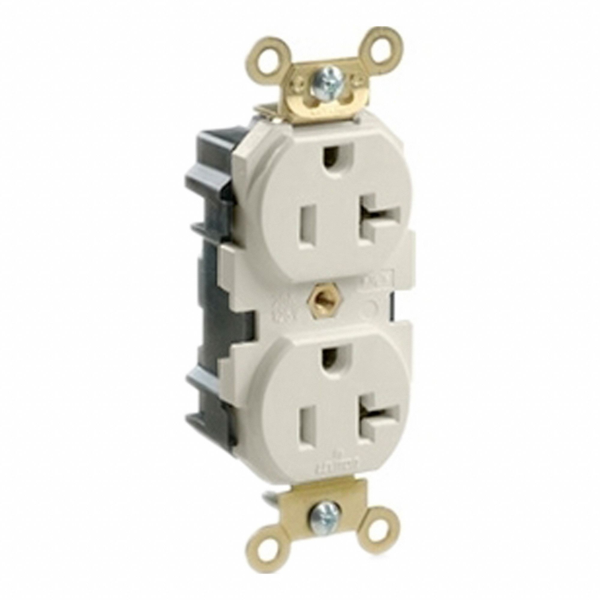 Lev-Lok Rec 20A 125V LtAl