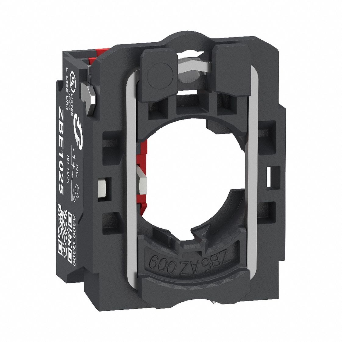 Contact Block: 22 mm Panel Mounting Size, 1NC, Momentary, ZB5 Series, Push-In