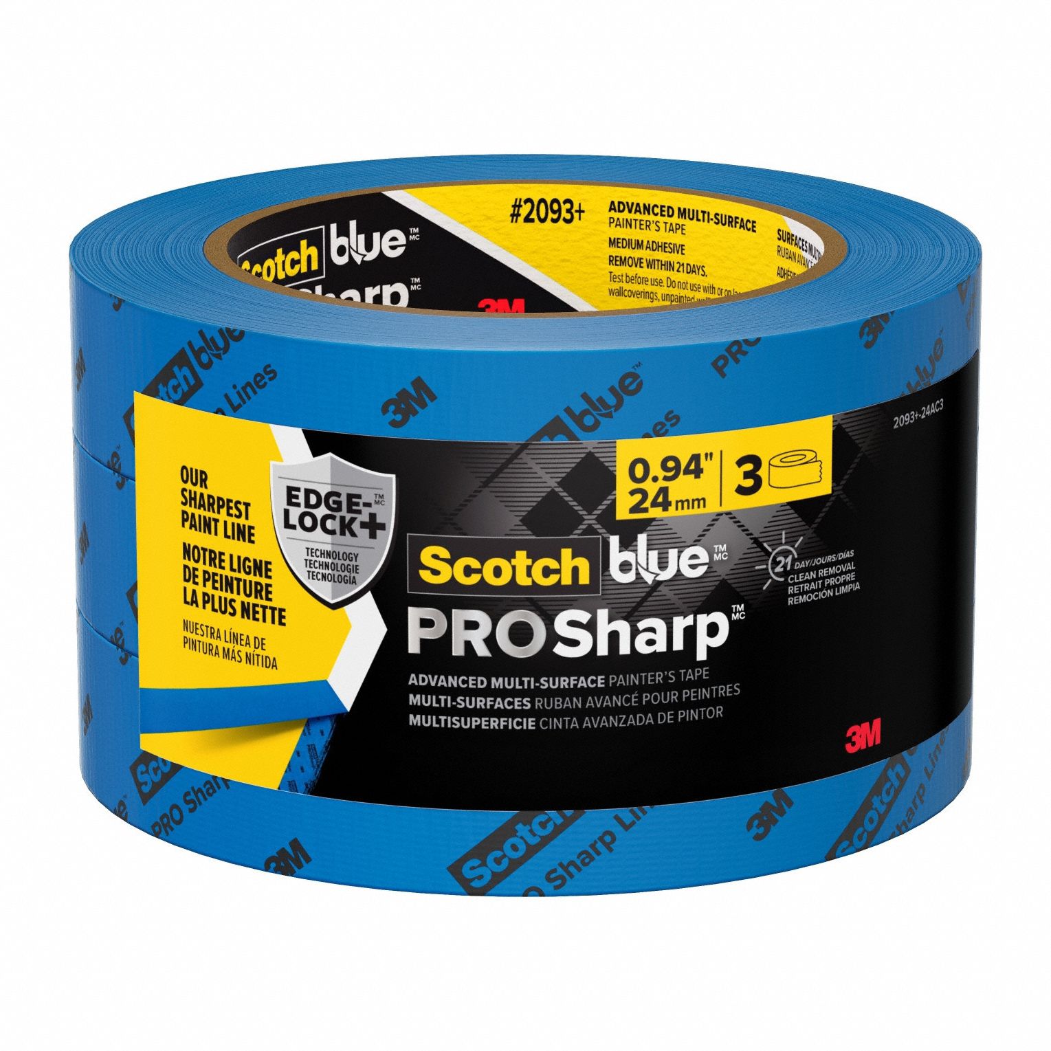 Painter sTape Crepe Blu 60ydL 1inW PK3