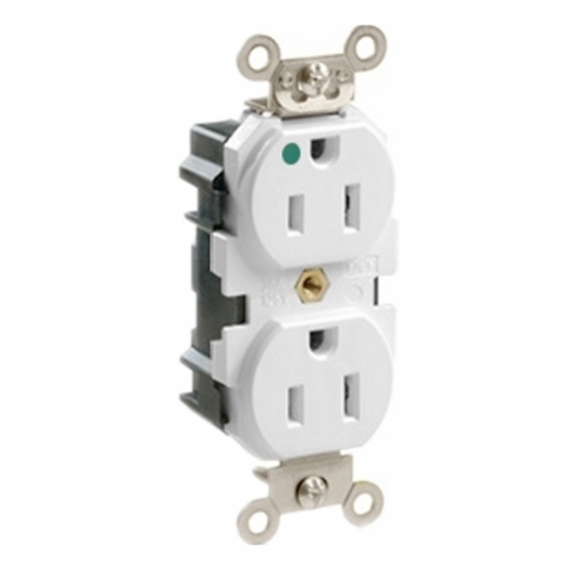 Lev-Lok Dup 15A 125V HG/TR Wht