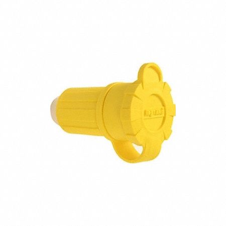 Straight Blade Connector: 5-20R, 20 A, 125V AC, 2 Poles, Yellow, Screw Terminals