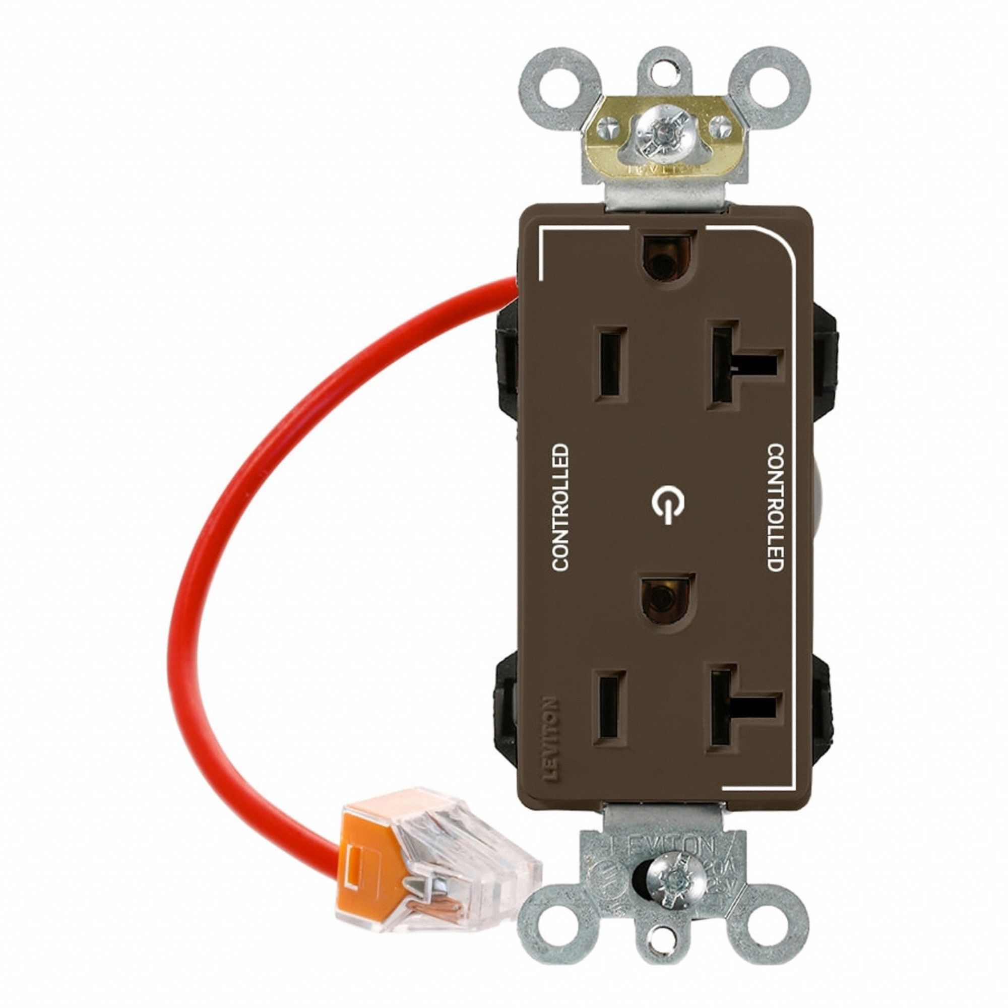 Lev-Lok DPl Dup 20A 125V 2MCtrl Brn