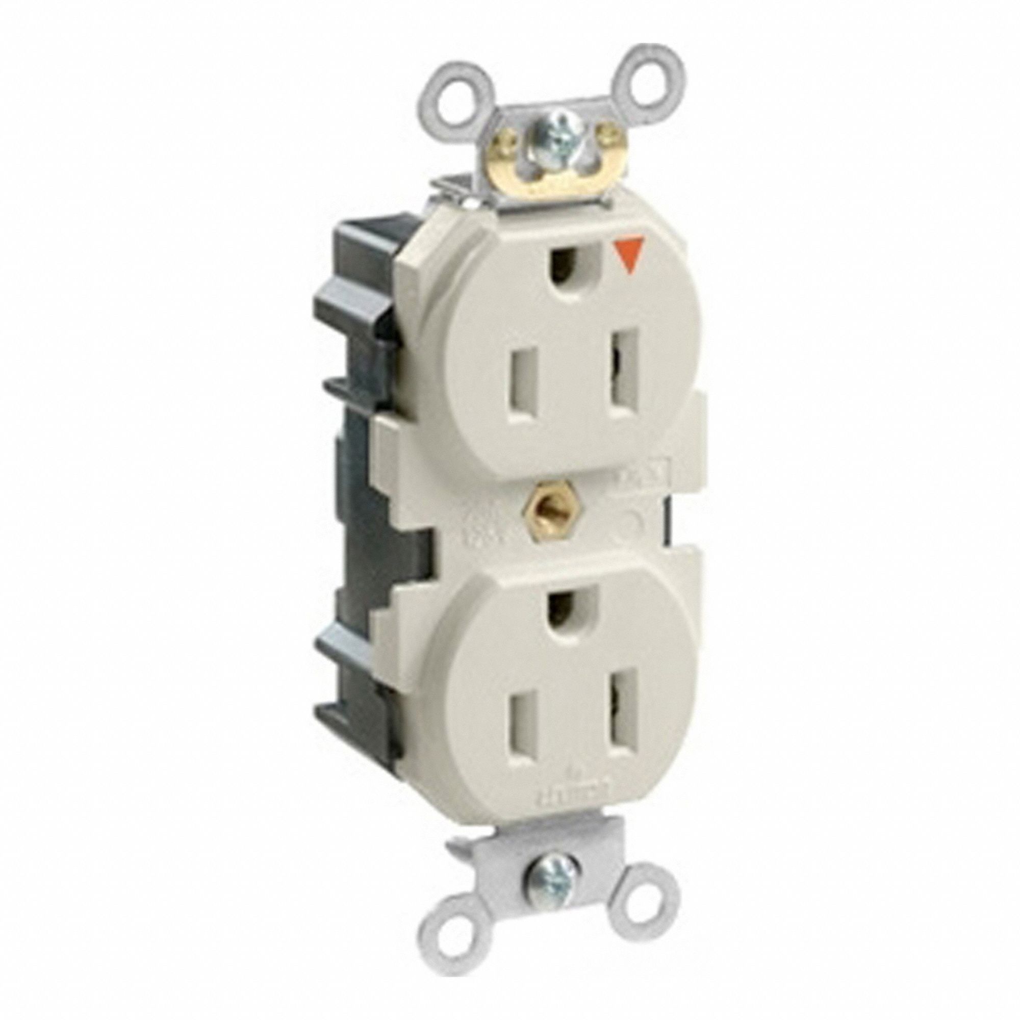 Lev-Lok IG Rec 15A 125V Self-Gr LtAl