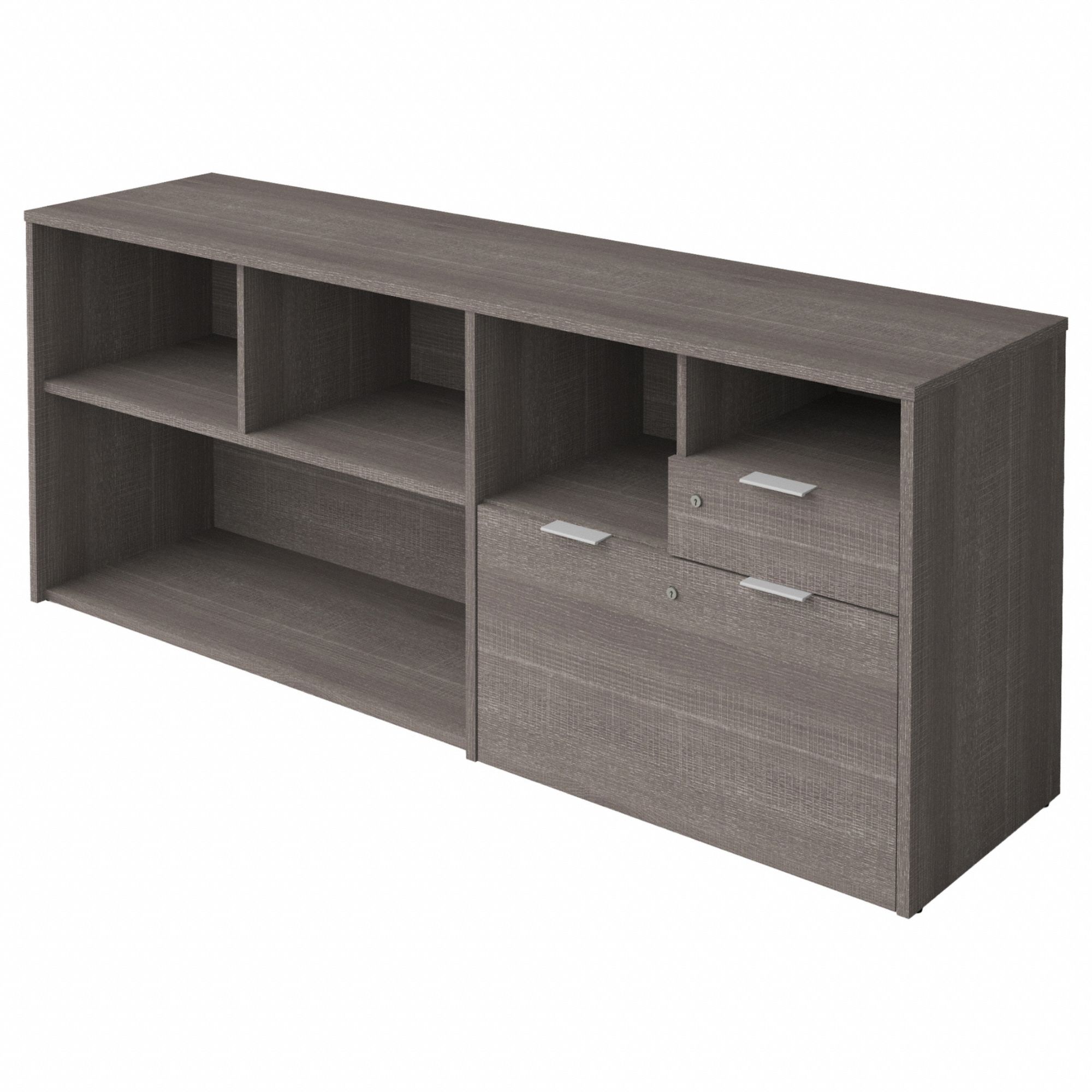 BESTAR, Bark Gray, 71 1/8 in Overall Wd, Lateral File Cabinet - 813DZ7 ...