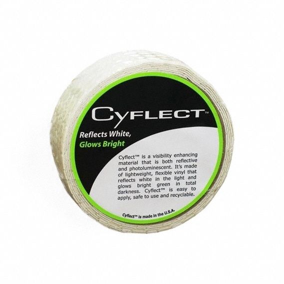 Floor Marking Tape: Honeycomb Pattern, Green/Yellow/White, 1 in x 150 ft, 4 mil Tape Thick, CyFlect