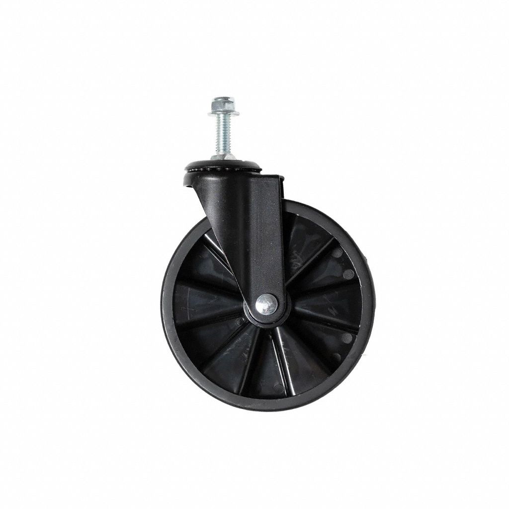 5 in Caster: 5 in Wheel Dia, Polypropylene Hub Material, Mfr Part # 9-90501, Stem