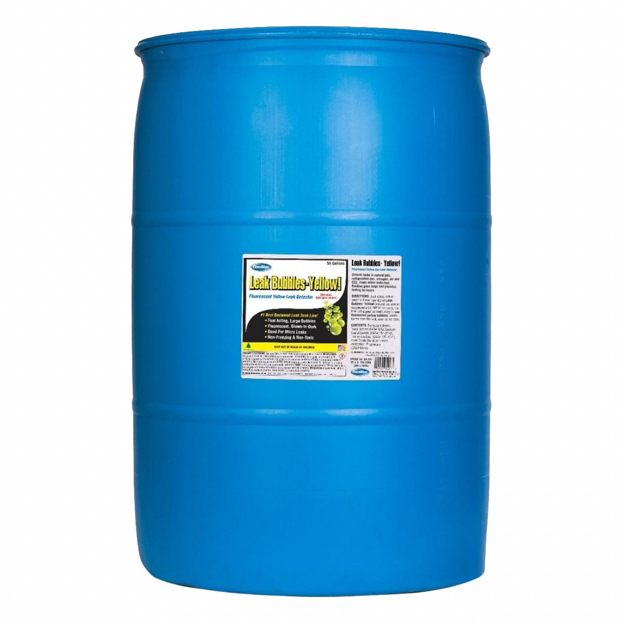 Gas Leak Detector: 55 gal, Yellow