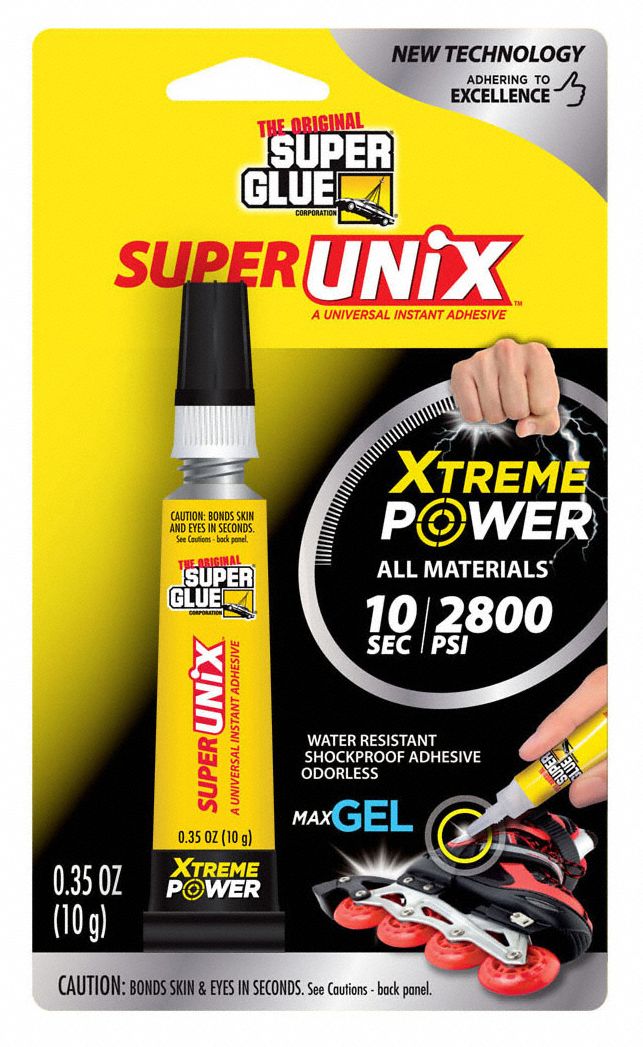 SUPER GLUE Instant Adhesive SUPERUNIX, Gen Purpose, 0.35 fl oz, Tube