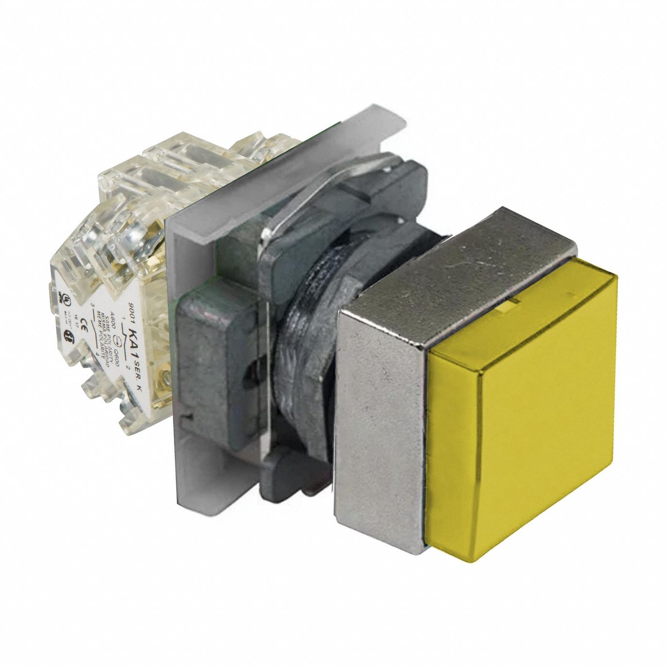 Illuminated Push Button: Illuminated, Extended Profile, Metallic, 30 mm, 2NO/2NC