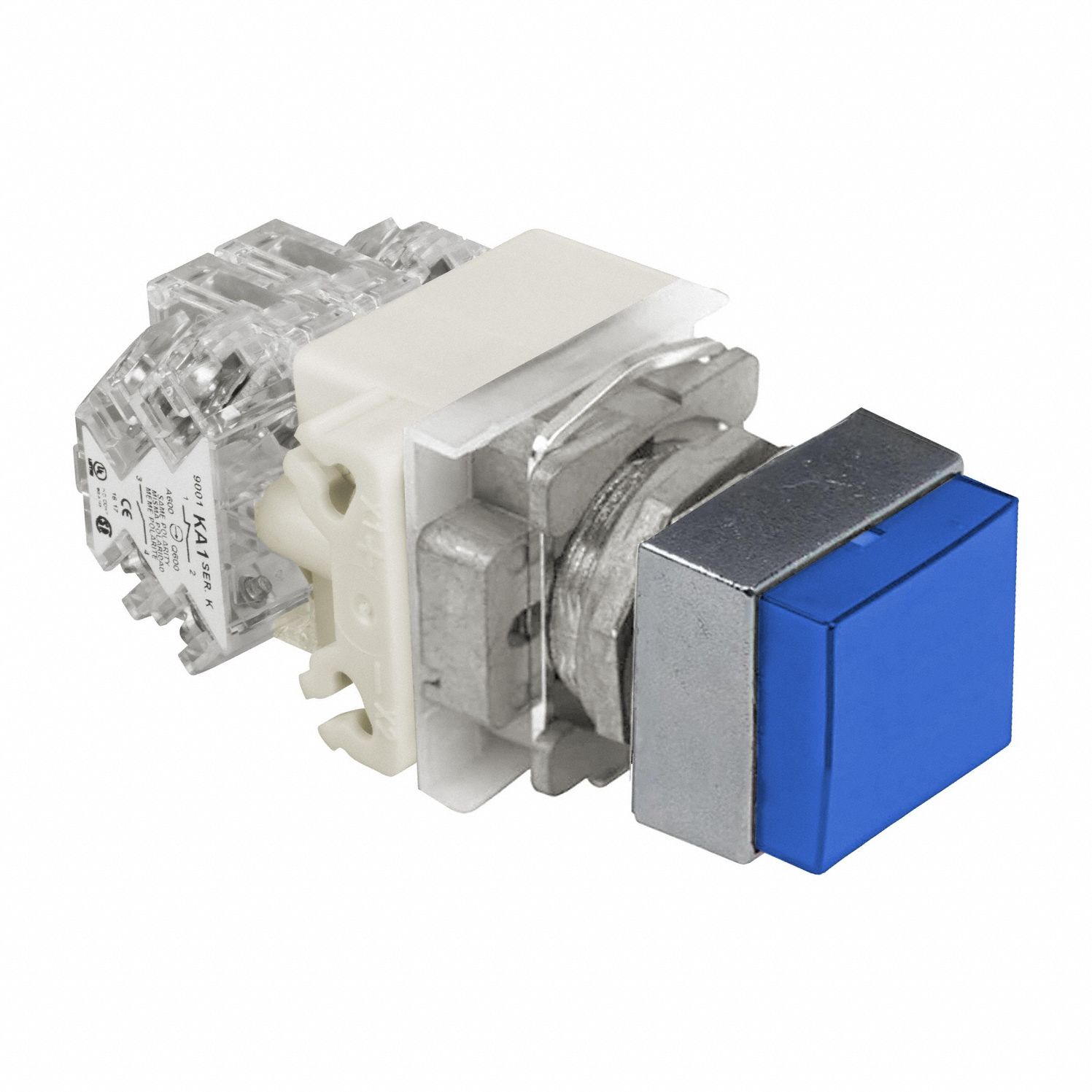 Extended Push Button Operator: Non-Illuminated, Extended Profile, Metallic, 30 mm