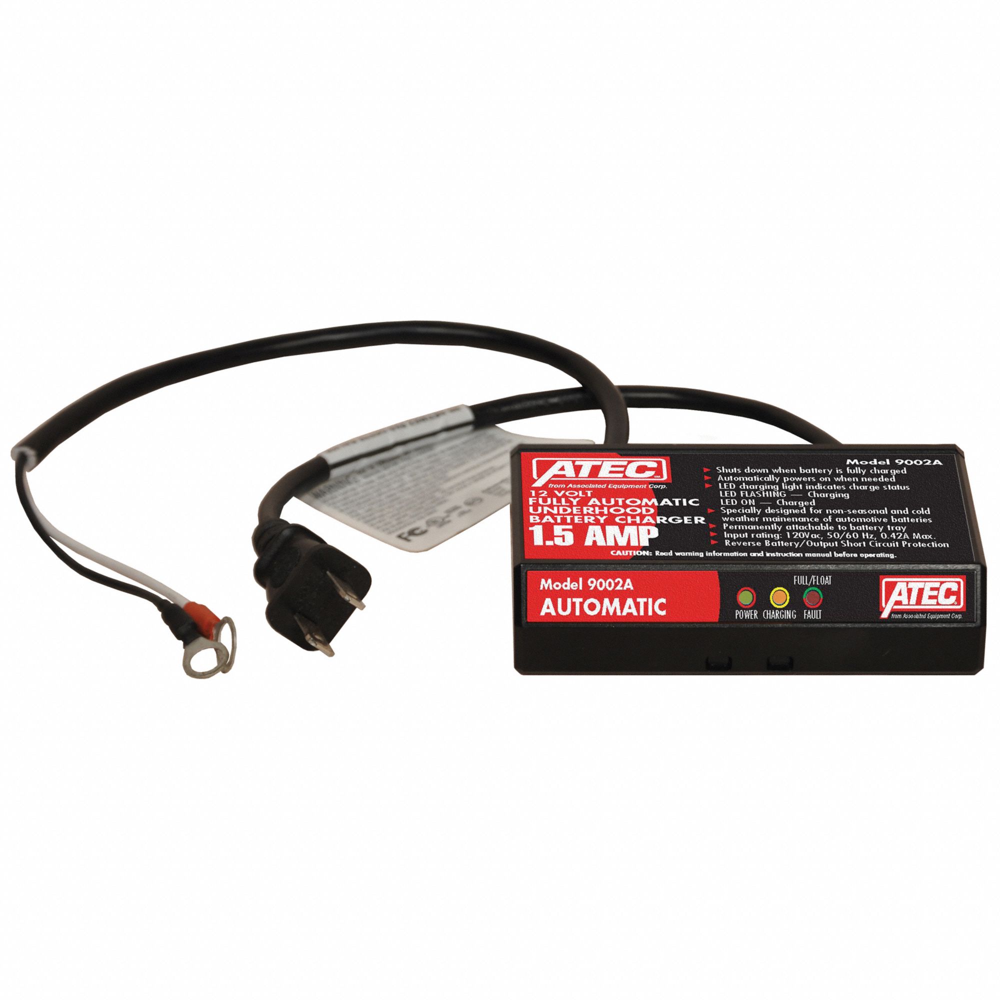BATTERY CHARGER AND MAINTAINER, AUTOMOTIVE, FOR AGM/DEEP CYCLE/EFB/GEL/LEAD ACID, FLOAT
