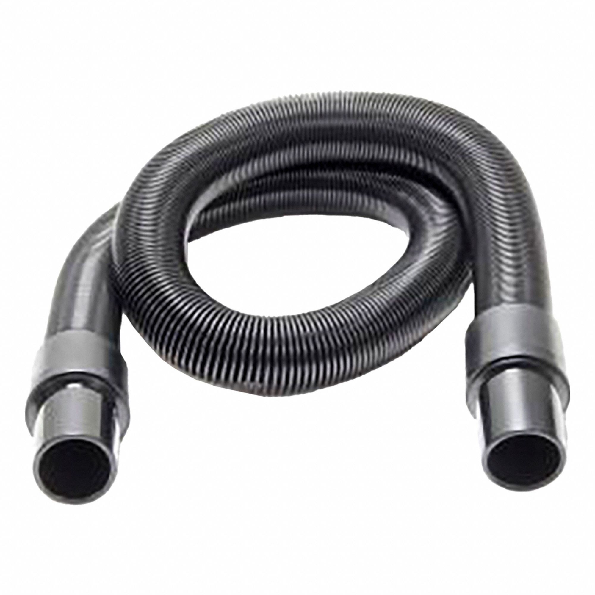 Vacuum Hose: 2 7/8 in Hose Dia, 1 ft Hose Lg, Plastic, Black