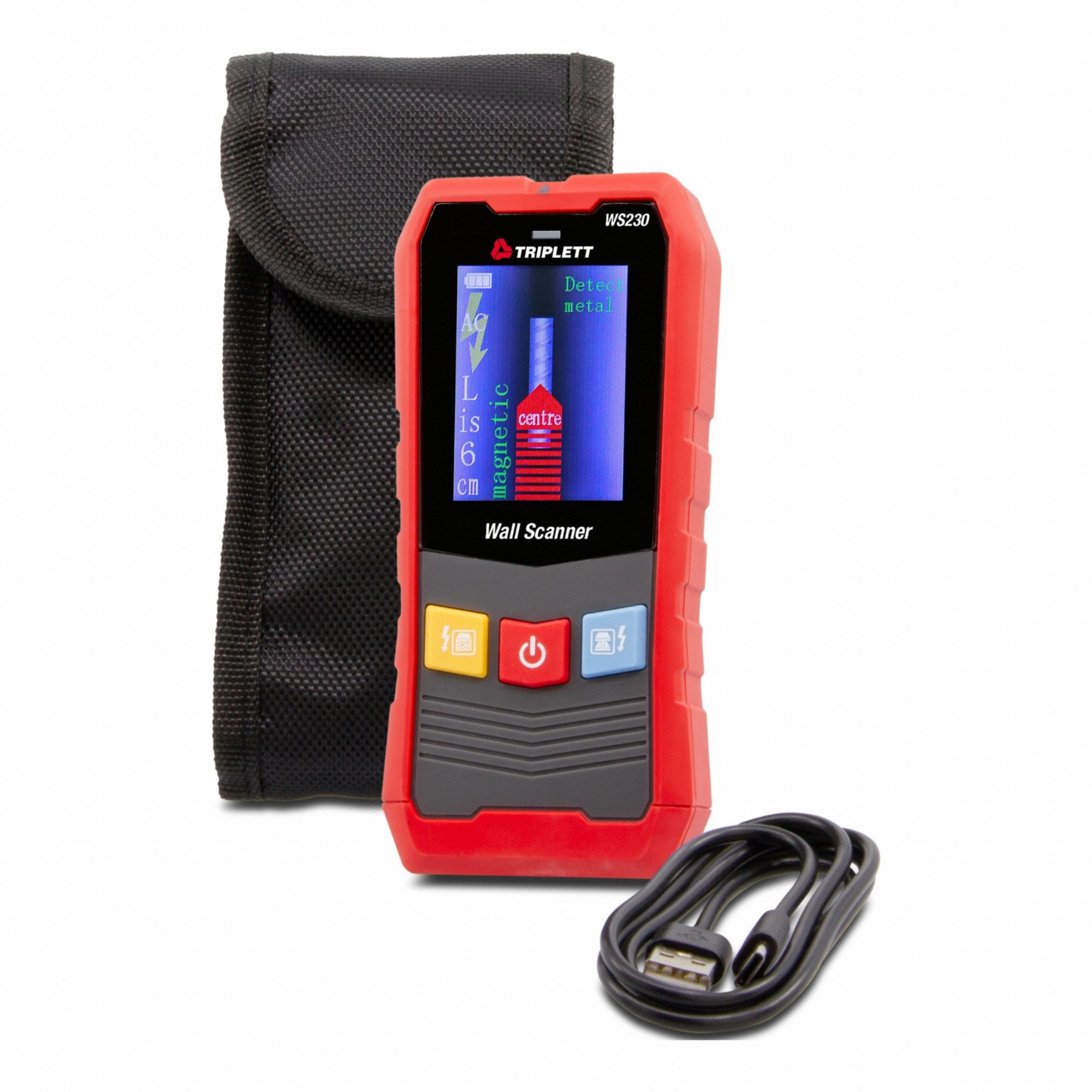 Wall Scanner: Batteries Required (Included), Low Battery Indicator/Recharegeable battery