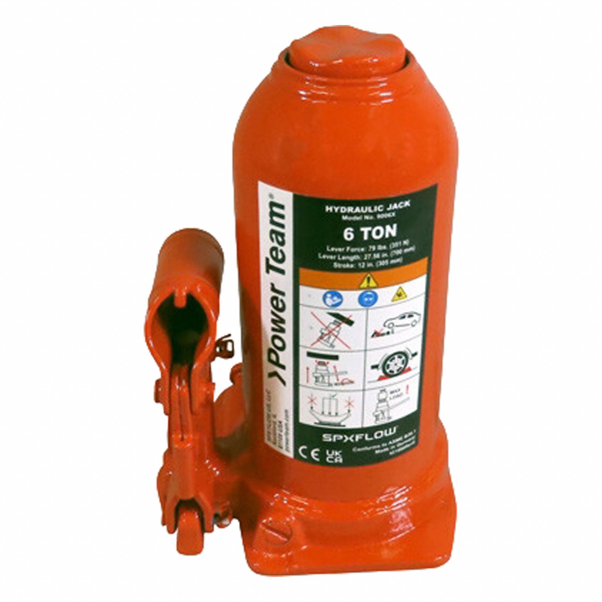 Bottle Jack 20 7/8 in H 11 ton Steel