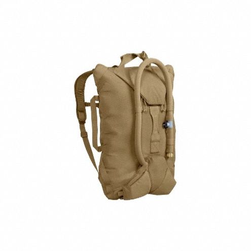 Hydration Pack: Tan, 25 L Fluid Capacity, 22 in Overall Lg, 17 in Overall Wd