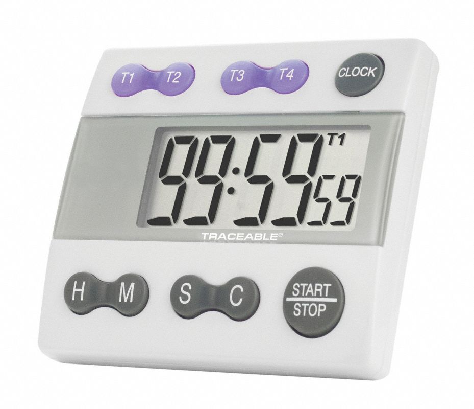 TRACEABLE Temporizador c/Alarma,Pant 3/4pulg. LCD - 8RLR2 | 5004 ...
