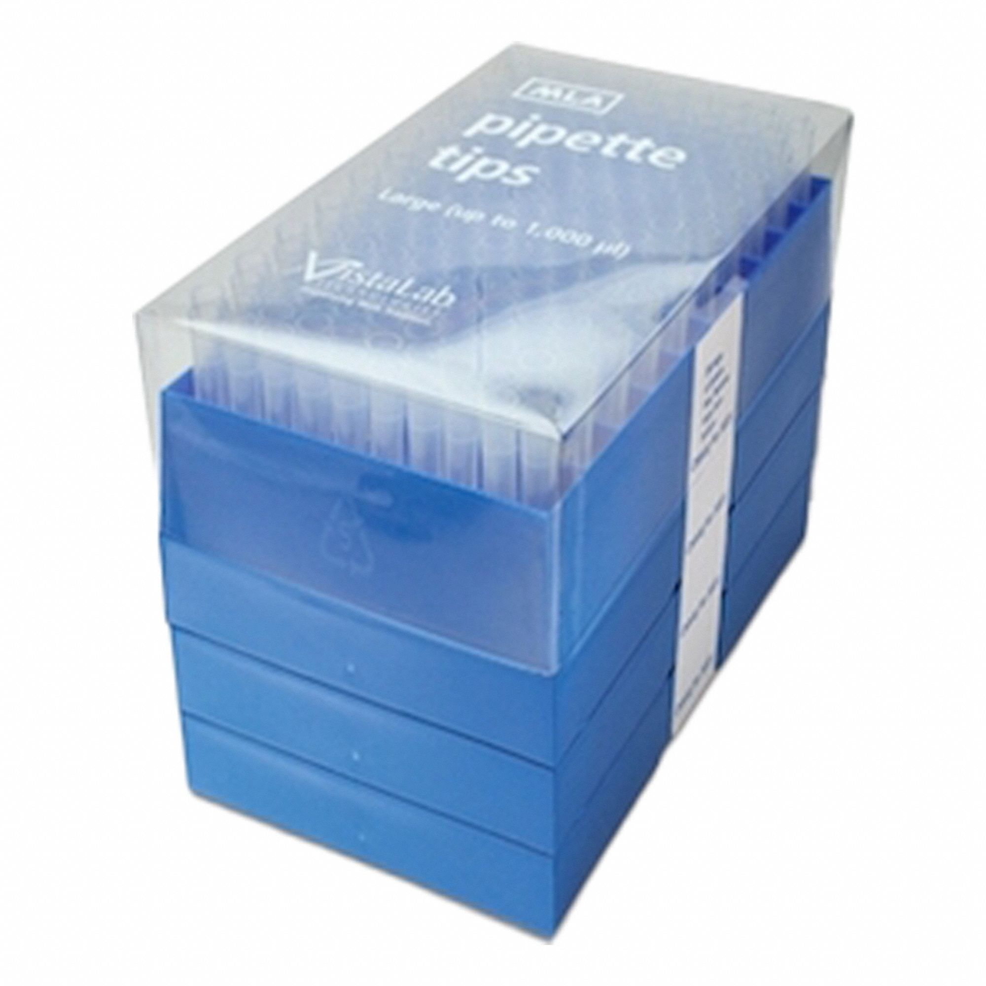 Pipette Tip: Non-Sterile, 1, 250 ul Capacity, Preconfigured Rack, No Filter, Clear, 600