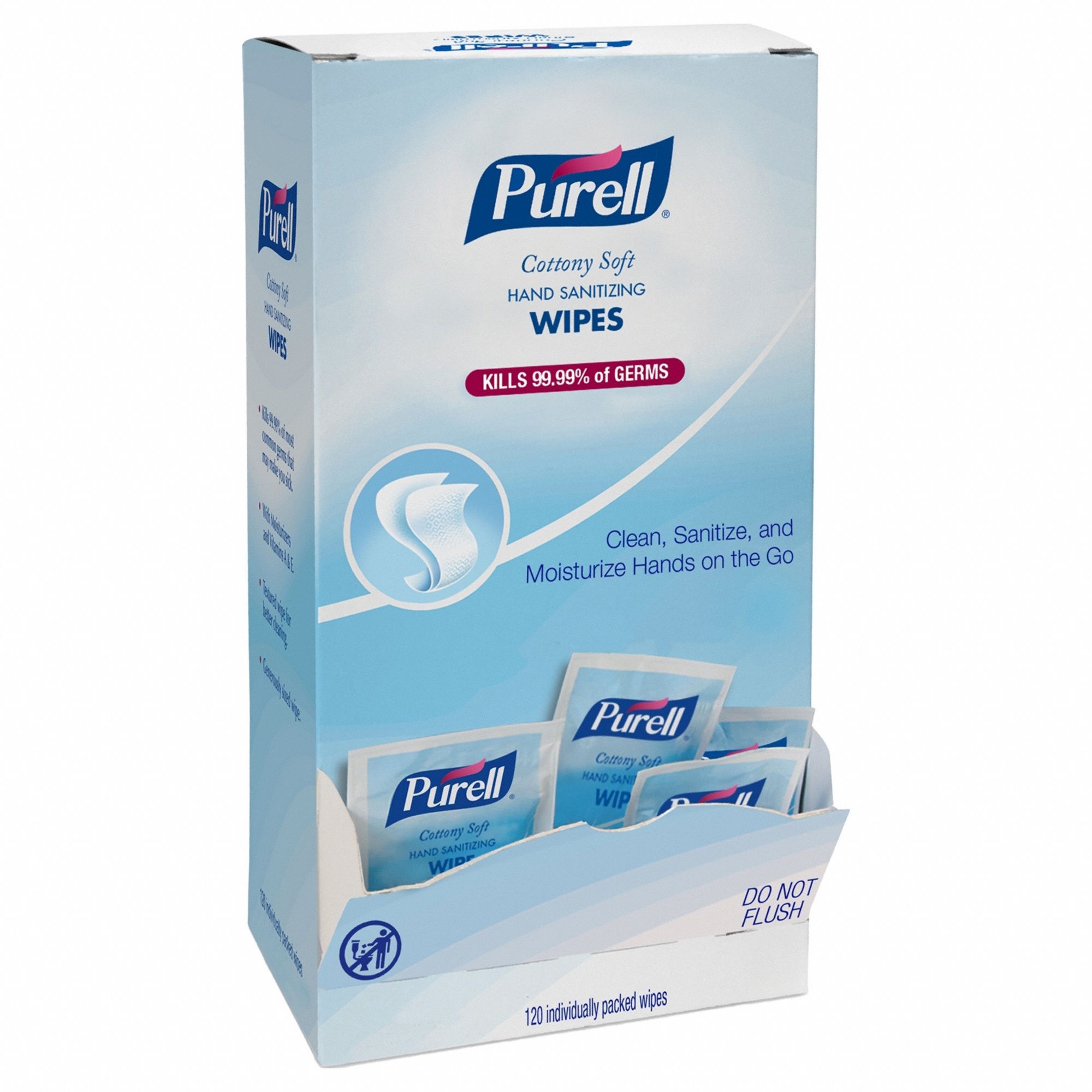 Sanitizer Wipes, Box, 7 x 5"