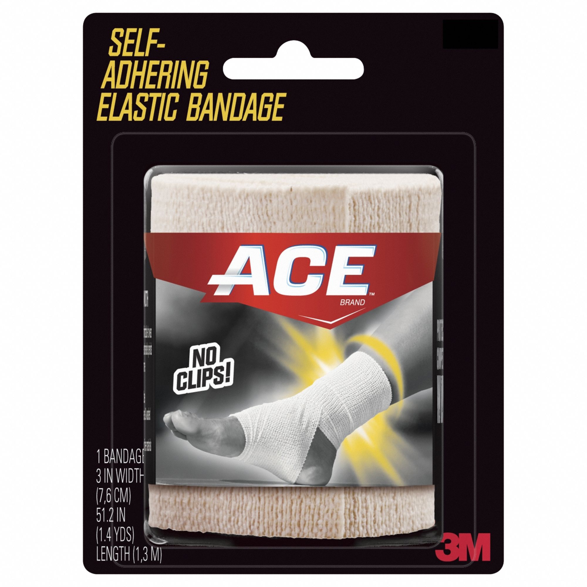 Bandage, Self-Adhering, Elastic, 3", PK12