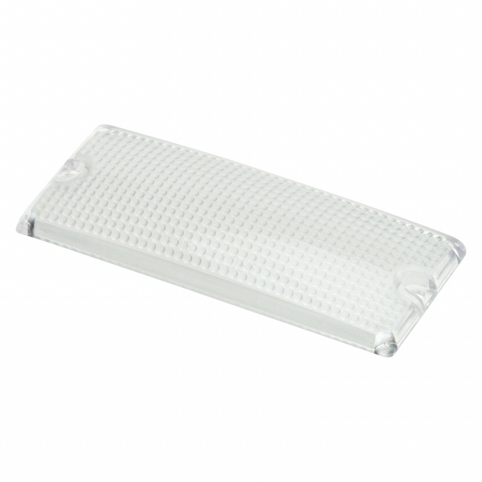 REPLACEMENT LENS, RECTANGULAR, DOME LIGHT, 2 3/16 IN HEIGHT, POLYCARBONATE, FOR 61031