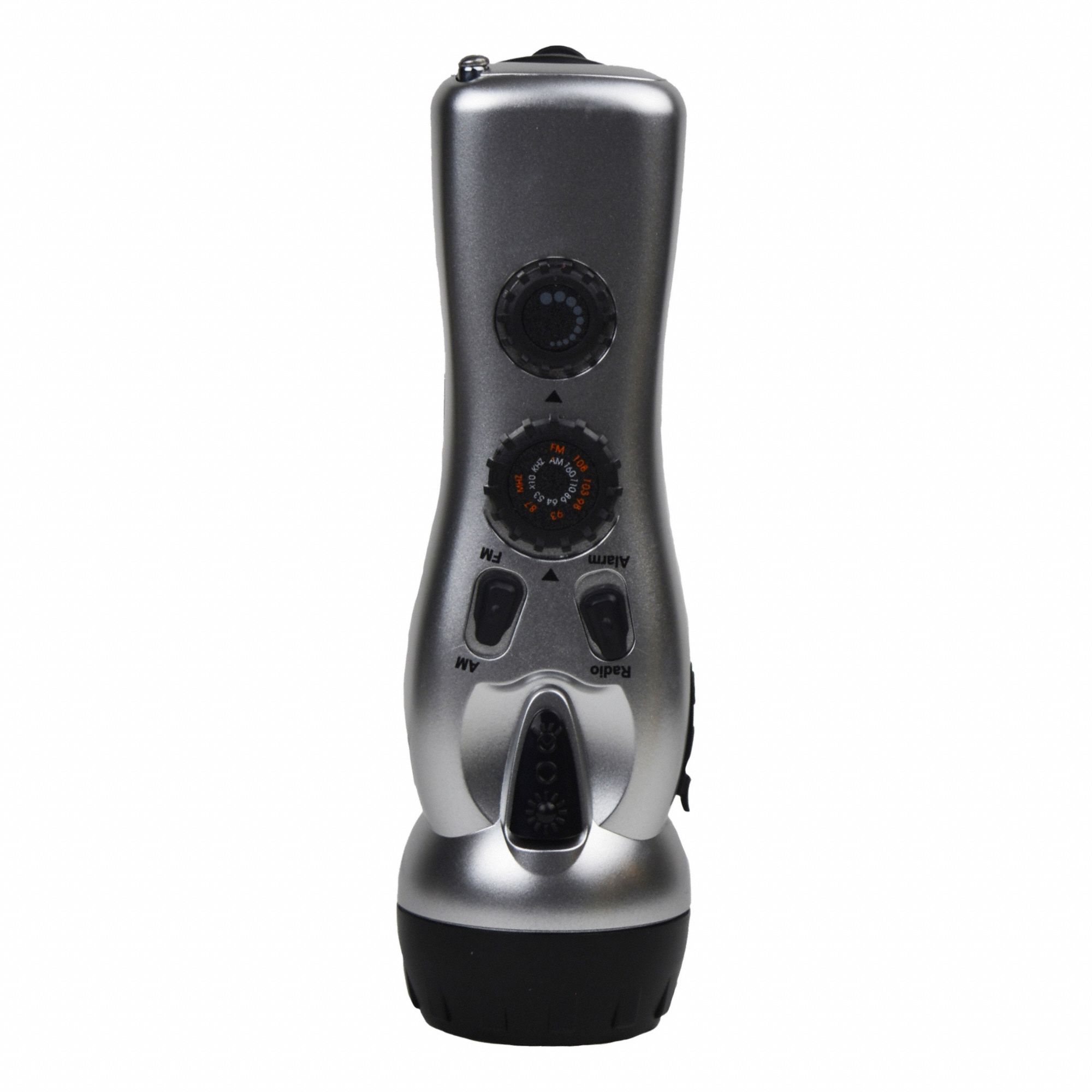 HANDHELD MULTIPURPOSE RADIO, HAND CRANK POWER GENERATOR, 1 SPEAKERS, NO DISPLAY