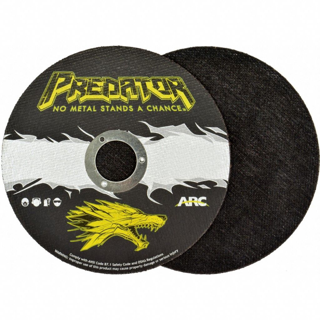 PREDATOR, Type 1, 5 in x 0.06 in x 7/8 in, Abrasive CutOff Wheel
