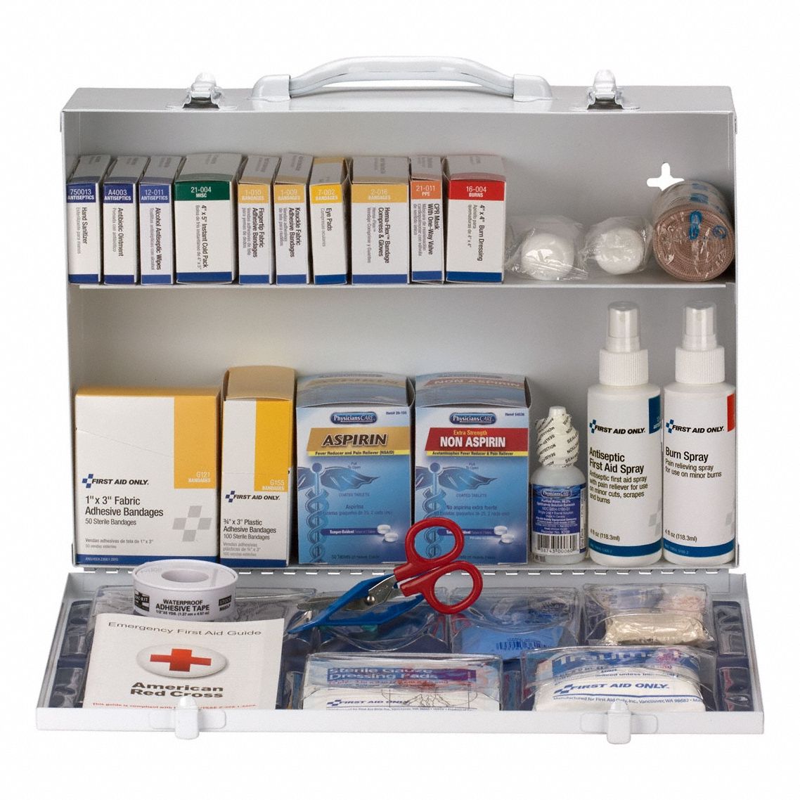 FIRST AID ONLY, 347 Components, ANSI/ISEA Z308.1-2015, First Aid Kit ...