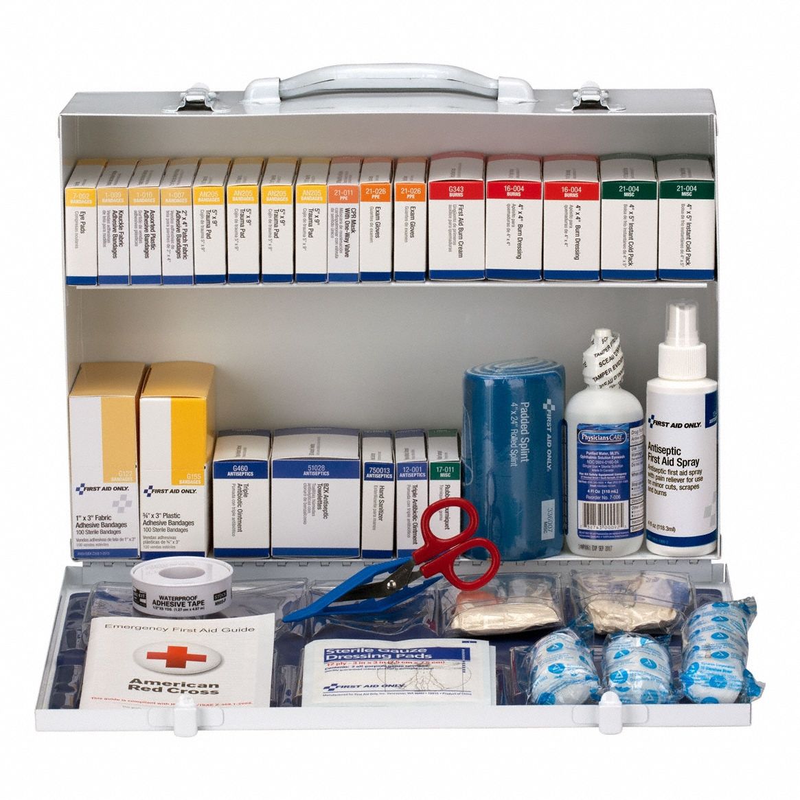 FIRST AID ONLY, 467 Components, ANSI/ISEA Z308.1-2015, First Aid Kit ...