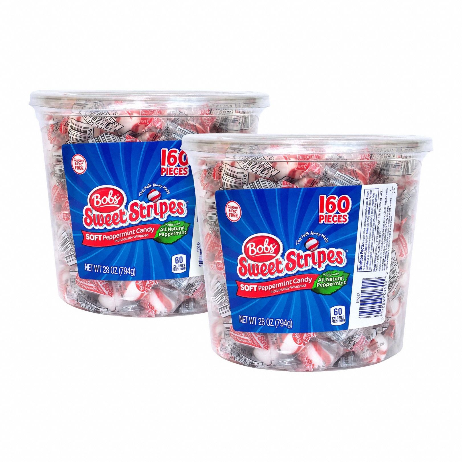 Candy: Peppermint, 0.18 oz Item Size, 160 Items Per Pack, 32 oz Pack Size, 2 Packs Per Case