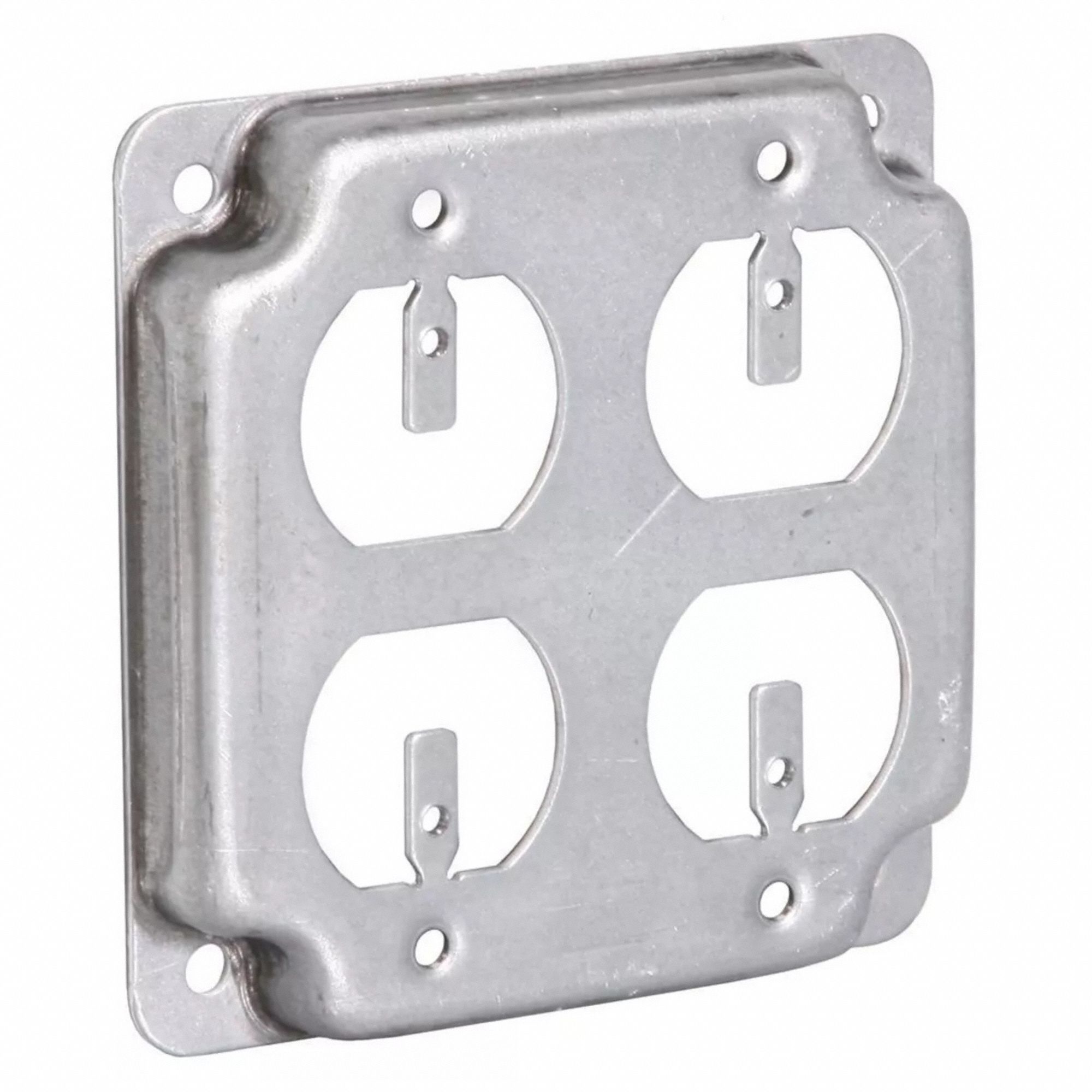 RACO, 2 Gangs, Crushed Corner, Electrical Box Cover - 5AA33|907C - Grainger