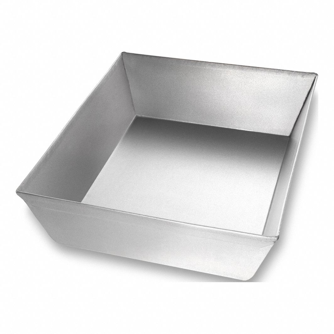 Pizza Pan: 10 1/4 in Overall Lg, Aluminized Steel, Solid, 24 ga Gauge, Glazed