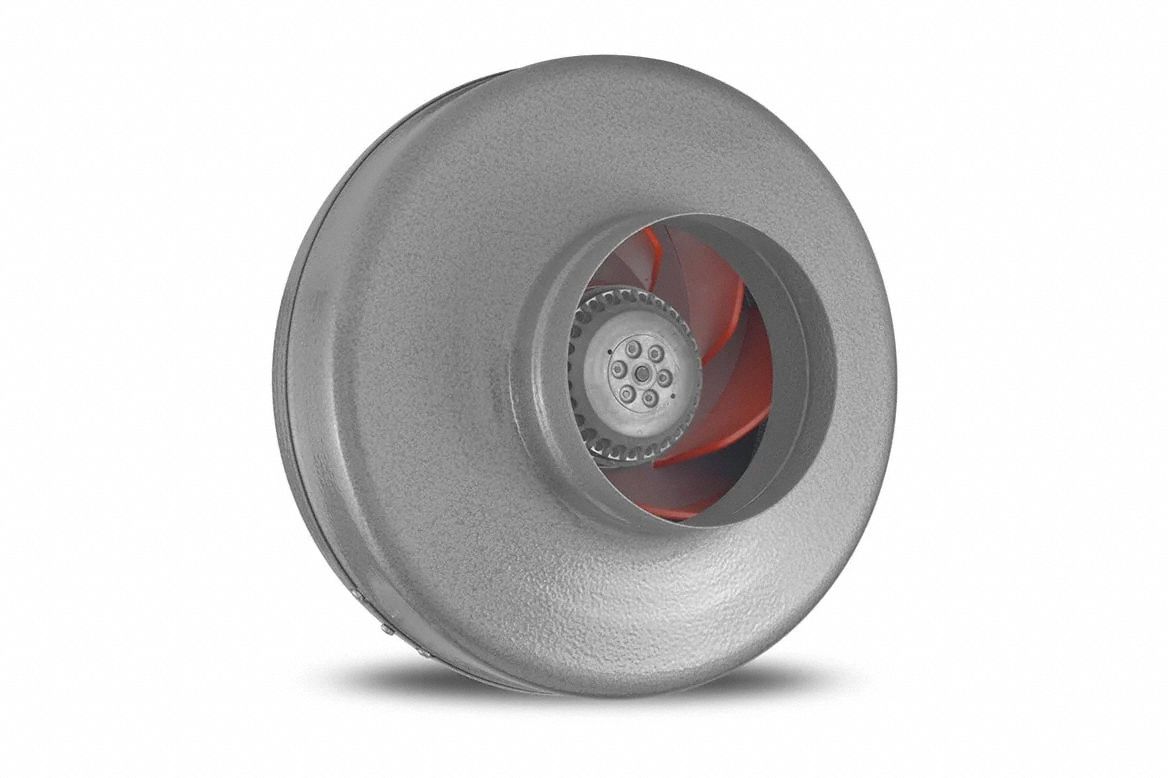 In-Line Duct Fan 10 1/2 H 120V AC