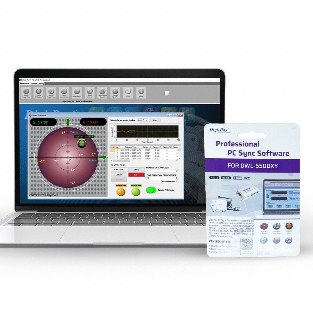DIGI-PAS PC Interface Software: PC Interface Software, 1/8 in Overall Ht, 5 1/4 in Overall Wd (MPN 2-ACS-200041). Key specifications — attr935972: DIGI-PAS; attr937993: PC Interface Software; attr940216: 909DW8; attr940217: 2-ACS-200041; attr940218: Digital Levels.