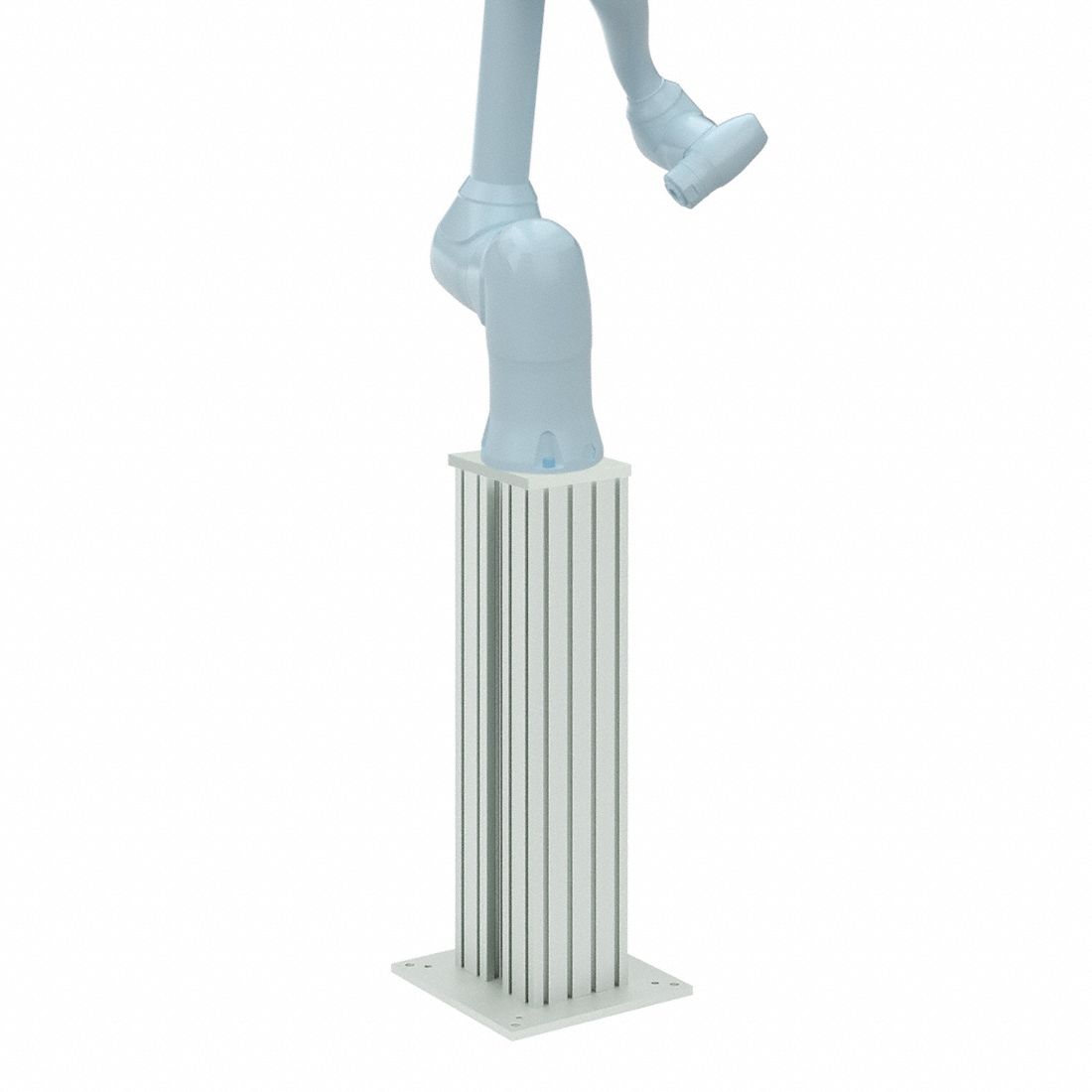 Tube Framing System Profiles: T-Slot Cobot Pedestal, 900 mm H x 308.4 mm W x 304.8 mm L, Aluminum (MPN 40200-SP-K-900). Key specifications — Brand: 80/20; Mobility: Mobile; Product Type: T-Slot Cobot Pedestal; Compatible Series: 40 Series; Manufacturer Part Number: 40200-SP-K-900; Includes: (4) Floor Leveling Bolt.